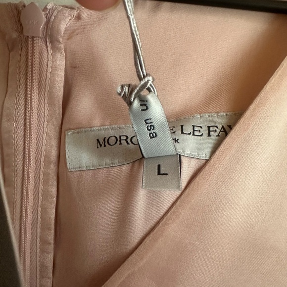 NWT Morgane Le Fay Silk Rosemary Gown in Pink - Picture 2 of 8